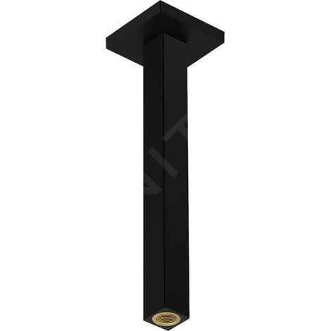 Hansgrohe - Bras de douche de plafond, 3 cm, noir mat 24339670 (1/2)