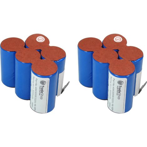 2x Trade-Shop Ni-MH Akku 6V / 3000mAh Ersatz für ULO BOX Saft 123768 93230 5 VYRR VYRR 6 Sachs Mofa Mokick KKR (Reparatursatz, Reparaturkit, Selbsteinbau)