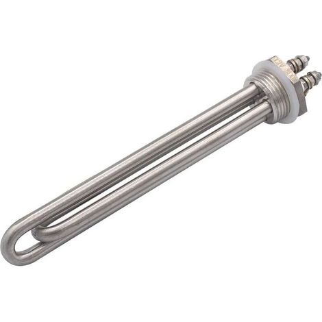 DERNORD 12V 300W Immersion Heater – Stainless Steel Submersible Element With 1" NPSM Fitting, Double U-Type For Water Tanks & Biodiesel
