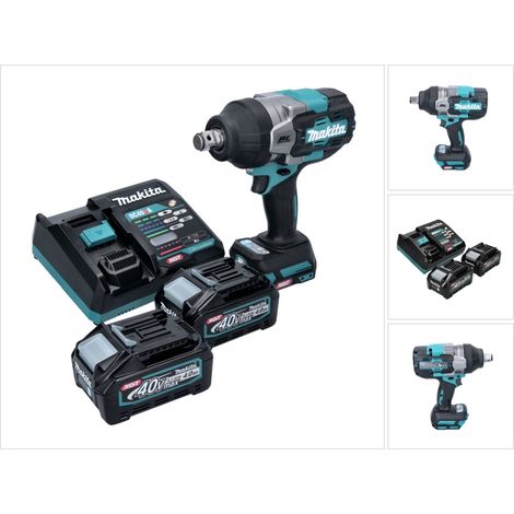 Makita TW 001 GM201 Avvitatore a impulsi a batteria 40 V max. 1800 Nm Brushless XGT + 2x batteria ricaricabile 4,0 Ah + caricabatterie (1/5)