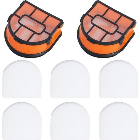 Kit de 8 filtres en mousse de rechange compatibles avec les aspirateurs sans fil Shark WD101, WD161, AW161 et WD201 Hydrovac XL 3-en-1. (1/4)