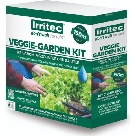 Kit Completo Veggie-Garden per l'Irrigazione a Goccia 150 mq Irritec (1/2)