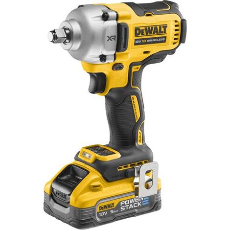 Dewalt 18v DCF891H2T XR Brushless 1/2 High Torque Hog Ring - 2x 5ah Powerstack