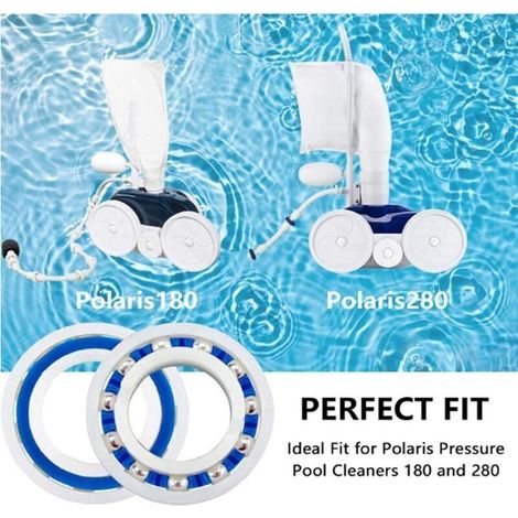 Roulements de roue pour nettoyeur piscine Zodiac Polaris 180/280 – Référence C60, pièce détachée compatible, haute résistance (1/3)