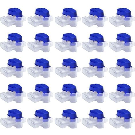 Cable Connector Set for Robotic Lawnmowers - 25 Gel-Filled Connectors for Extending or Repairing Low-Voltage Electrical Wire for Automatic Lawnmowers - Waterproof, Safe, No Stripping Required (1/4)