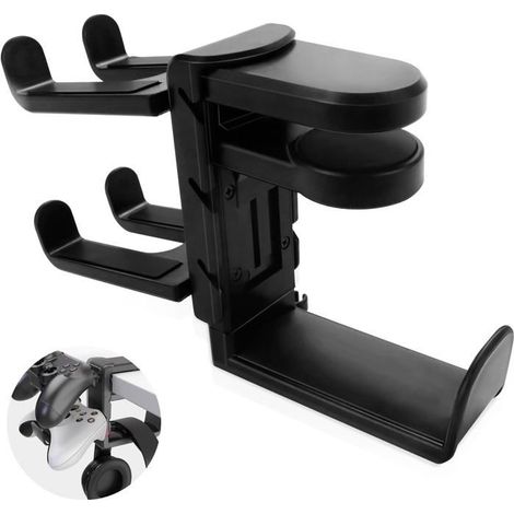 Support Casque Bureau,Support De Contrôleur Avec Support De Poignée Support De Câble Crochet De Casque De Jeu Pivotant à 360° (1/5)