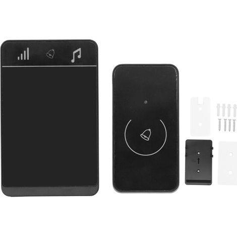 Campanello senza fili Crezuo IP47, impermeabile, con controllo touch intelligente, portata di 150 m, funzionamento anche attraverso i muri, per la casa.-Crezuo