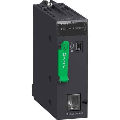 Modicon M340 - processeur - 1024 E/S TOR 256 E/S ANA - 1Modbus - BMXP342000