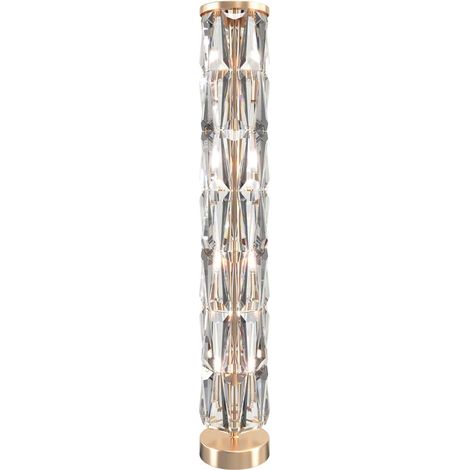 Lampadaire LED moderne en verre doré – Finition or – Hauteur 126,5 cm – Type E14 – 60W max – Pour espaces contemporains – Maytoni (1/5)