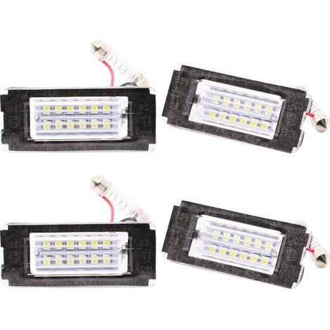 Juego de 4 luces LED para matrícula, lámpara de matrícula sin errores para Cooper R56 2006-2012