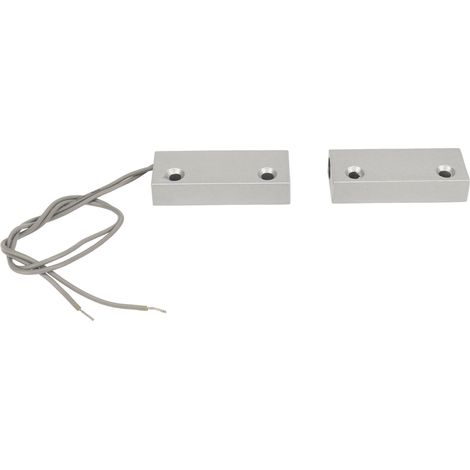 Interrupteur magnétique à lames souples 10 W en alliage de zinc, capteur de contact NC réactif pour porte/fenêtre, garage, entrepôt, magasin, 100 V (1/5)