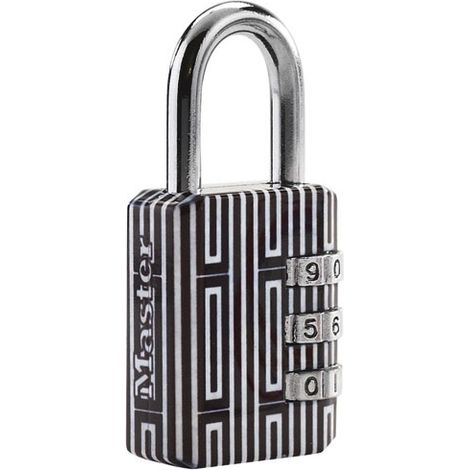 Cadenas de 3 dígitos decorativos de 30 mm en blíster - Master Lock