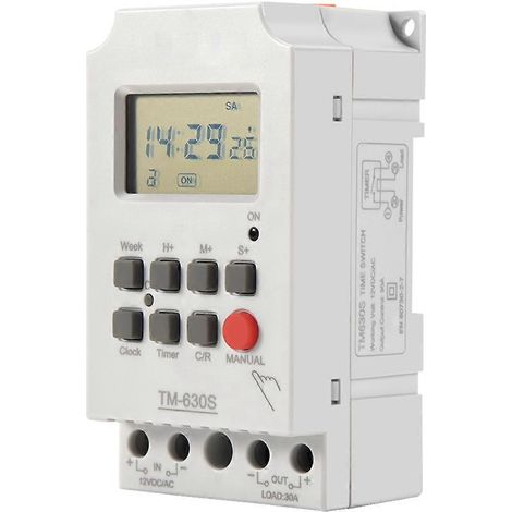 TM630S-4 12V-Timer mit Sekundenanzeige und großem Display (1/5)