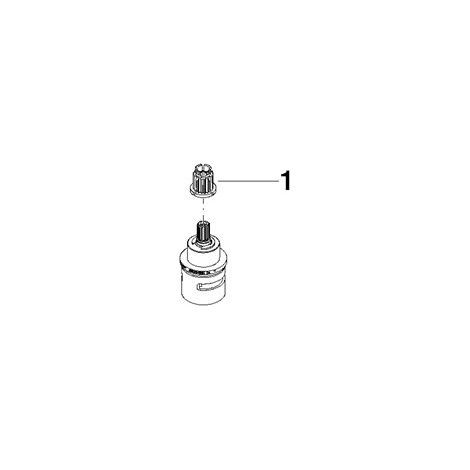 Dornbracht 9090031660090 Élément supérieur de régulation Thermostat pièce de rechange