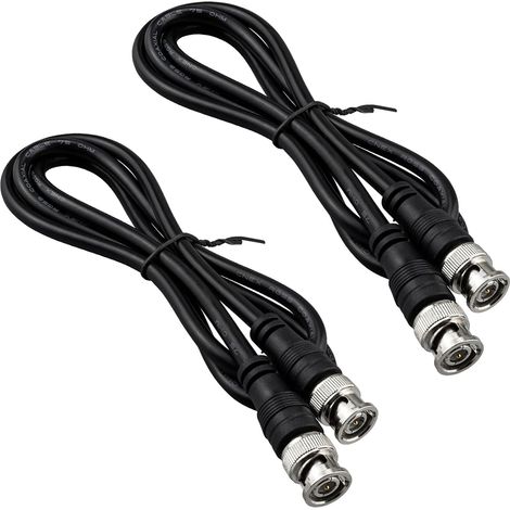 Mâle à Mâle RG59 Câble Coaxial 1 Mètres RF SDI Câble 75 Ohms Faible Perte Mâle Rallonge Câble Coaxial pour Système Caméra de Vidéosurveillance (1/5)