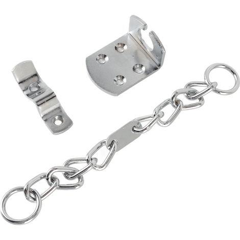 Chaîne de sécurité antivol en acier inoxydable pour porte d'hôtel ou d'appartement (1/5)