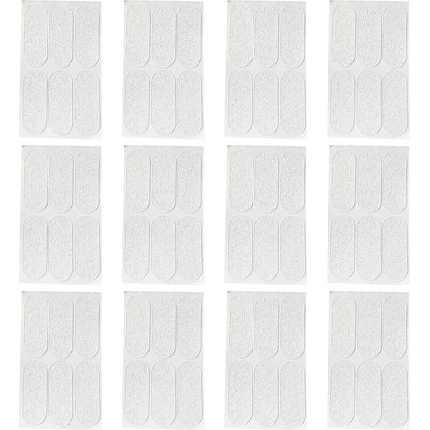 12 Feuilles autocollants correcteurs oreilles, silicone transparent vertical, maintien discret, adultes usage quotidien