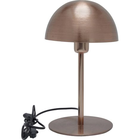 Lampe de table élégante en métal finition or rose - or rose métallisé (1/3)