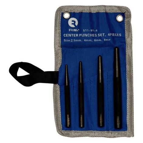 Outils à frapper irimo round punches coffret durable 4 pièces