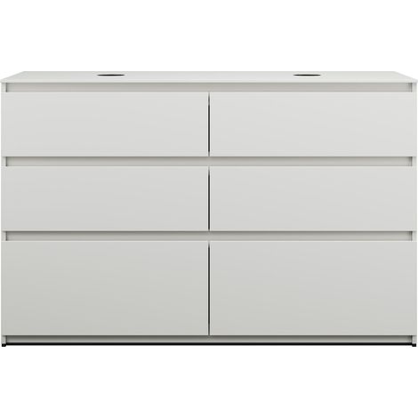burgbad Lin20 mueble bajo para lavabo con consola, 2 huecos para
