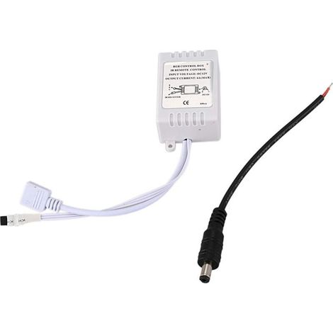 2 télécommandes sans fil infrarouge avec 44 touches pour bandes LED – Compatible avec toutes les bandes lumineuses RGB/RGBW – Portée jusqu’à 30 m – Alimentation par piles AAA (piles non incluses) (1/3)