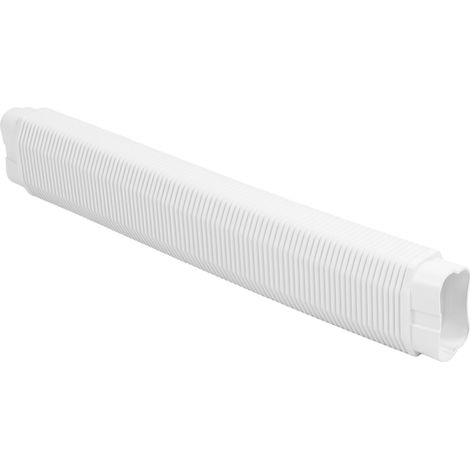 Cache-conduit de ventilation droit et flexible 435, cache-conduit décoratif en PVC pour systèmes de climatisation extérieure, tuyau en cuivre (1/5)