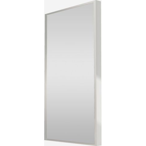 Specchio da parete moderno con cornice in legno 60x80 Astana A - Bianco