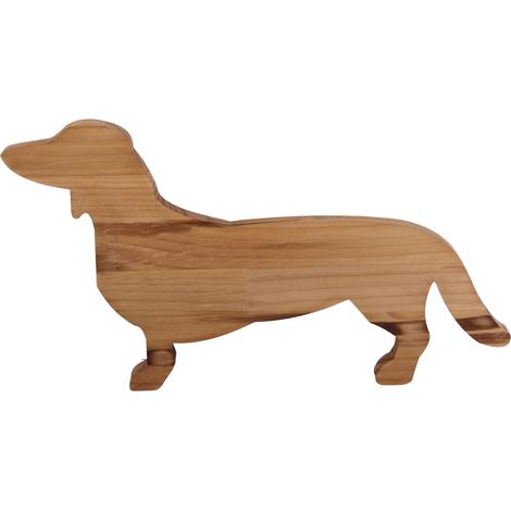 Lot en bois chien forme plateau de service pour repas cuisinés, décoration cuisine maison restaurant (1/5)