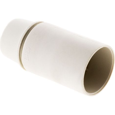 Zenitech – Douille lisse sans bague E14 – Thermoplastique résistant – Courant 2A – Tension 250V – Installation éclairage sécurisée