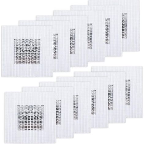 Sollbry 10 parches de reparación de pared, parche de malla autoadhesivo para paneles de yeso, kit de reparación de paredes para restaurar techos dañados, parche de pantalla, 4 x 4 pulgadas (1/5)