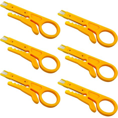 Lot de 6 mini pinces coupantes, pinces coupantes pour câbles réseau, pinces à sertir (1/5)