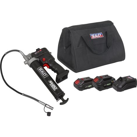 Sealey Sealey 20V SV20 Series Grease Gun Kit - 2 Batteries CP20VGRGKIT