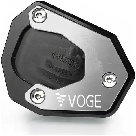 (Gris) Compatible avec Loncin Voge 525 DSX 525DSX DSX525 DSX 525 DS525X DS 525X Accessoires Béquille Pied Support latéral Agrandisseur Plaque d'extension maxpower (1/3)
