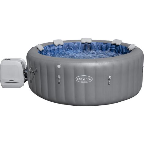 Bestway Spa gonflable rond Lay-Z-Spa Santorini HydroJet Pro 5-7 personnes