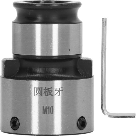 Mandrin de taraudage en acier carbone, diamètre extérieur 30 mm, profondeur de filetage 55 mm, pour tour à métaux. (1/5)