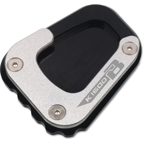 (Noir - K1600B) Compatible avec les motos BMW K1600GT, K1600GTL, K1600B et K1600 GT GTL. Extension de béquille latérale et support pour une meilleure stabilité. (1/4)