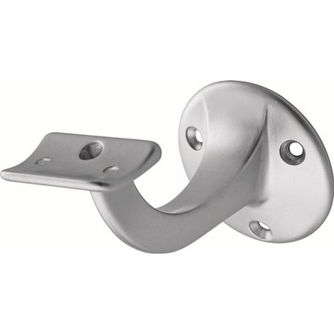 hermeta Soporte Pasamanos 3505 Aluminio Plata Anodizado Placa Pared 56mm - 3505-01E (1/3)