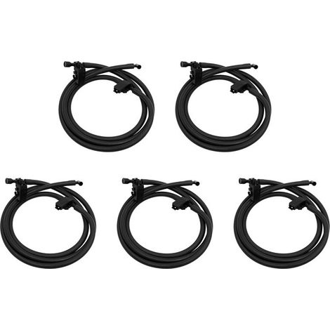 Adecuado para el juego de mangueras de boquillas de limpiaparabrisas de 5 piezas A1698600492, compatible con W169 2004-12/B W245 2005-11 tipo sin calefacción. (1/4)