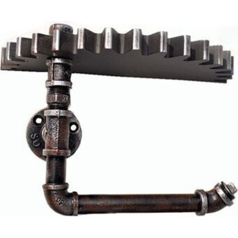 Industrial Wall Shelves, Retro Industrial Style, Iron Wall Hanging Shelf, Water Pipe Support, Partition Frame, Multifunctional Shelf (1/4)