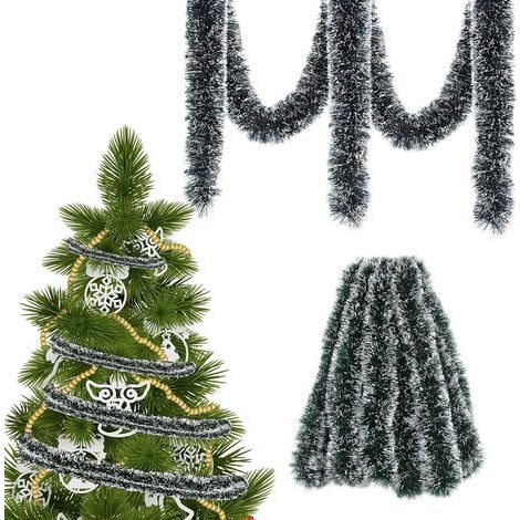 Decoration Noel,10M Guirlande Sapin Artificiel,Guirlande Noel Sapin,Guirlande Escalier Noel,Guirlande Verte,Guirlande De Noel,Guirlande De Sapin,Noel Et Festivals,pour Escalier Et Interieur Exterieur (1/5)