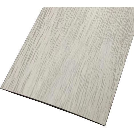 Grain de bois blanc, ruban auto-adhésif en PVC pour bords de portes en bois, bande de transition flexible pour sol stratifié, couvre-joint pour seuil de porte et revêtement de sol en vinyle (1/5)