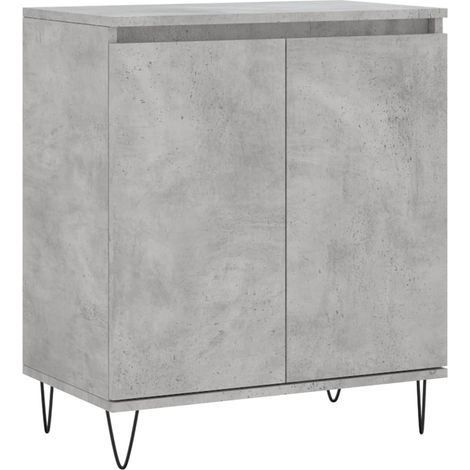 Buffet Meuble de rangement Gris béton 60x35x70 cm Bois d'ingénierie (1/5)