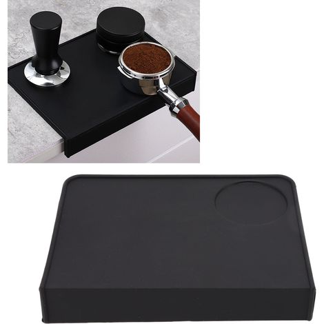 Tapis de tasseur à café en forme de 7, tapis en silicone antidérapant, tapis de comptoir pour tasseur à café, tapis en silicone pour poignée de tasseur (1/5)