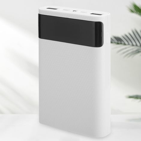 Boîtier à Piles 18650 ABS Portable - Kit Alimentation Mobile DIY sans Soudure pour Charge - Blanc (1/5)