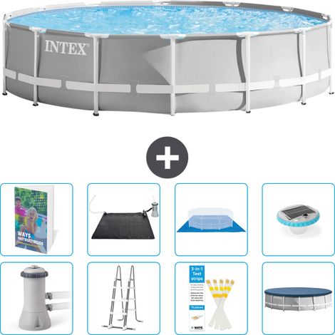 Prism Frame Pool Rund - 427x107 cm - 9-teilig S598