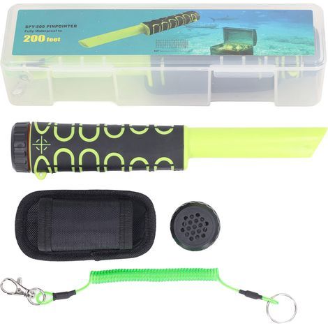 IP68 Unterwasser-Metalldetektor, vollständig wasserdicht, Schatzsuche, tragbarer Pinpointer, hohe Empfindlichkeit, grün (1/5)