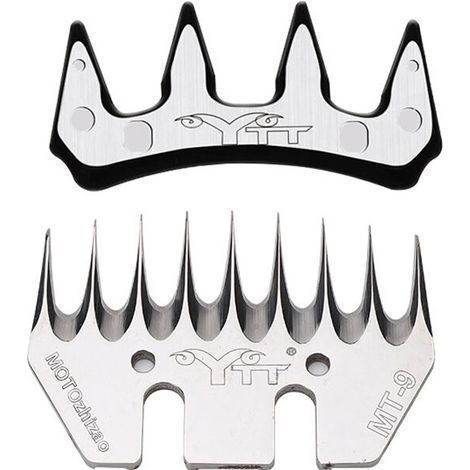 9 Dents Droite Lame De Cisaillement De Mouton,Lames et peignes de cisaille à mouton, lames de rechange pour tondeuse à chèvre (1/4)