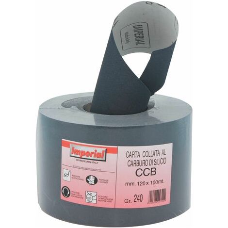 rotolo 100 mt carta abrasiva finishing CCB al carburo di silicio gr 280 (1/2)