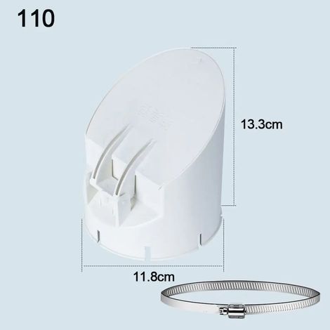 (-110)Drainage Pipe Floor Drains Anti Odor White Insect-proof Roof Cover Multifunctional Rain Pipe Cap (1/4)
