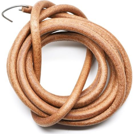 Sewing Machine Belt, Leather 183mm, Thickness 6mm, Hook Included, Vintage Machines (1/5)